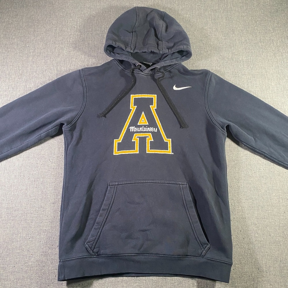 Appalachian State Nike Hoodie Mens Small Black Fleece Lightweight *Read*